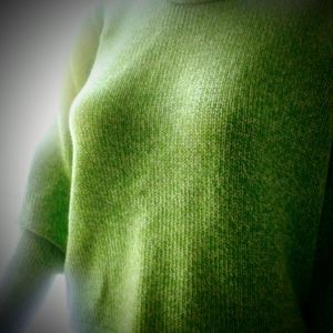Size small LL Bean lime green knitted sweater NWOT